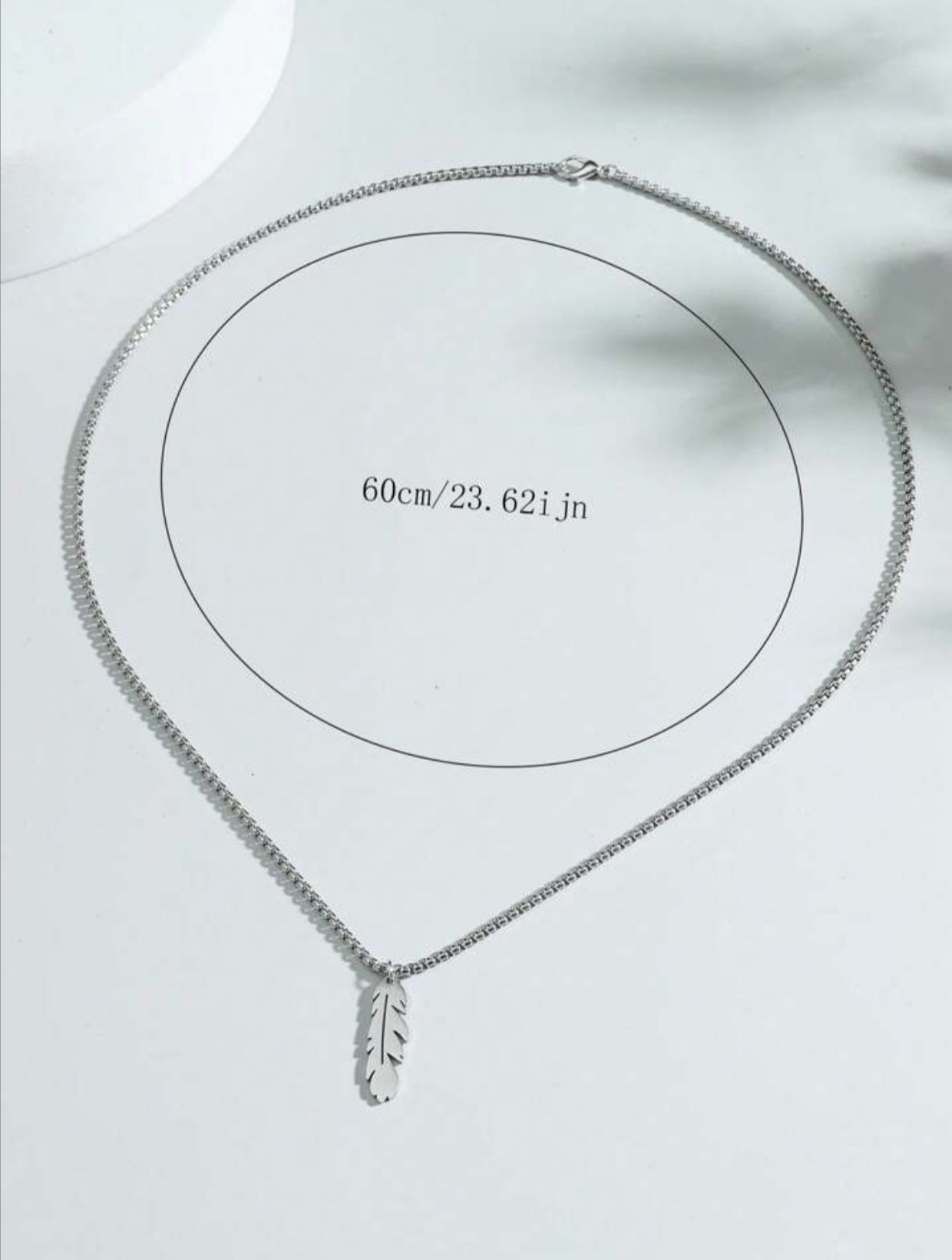 HEFNEX Silver Whisper | Feather Charm Pendant