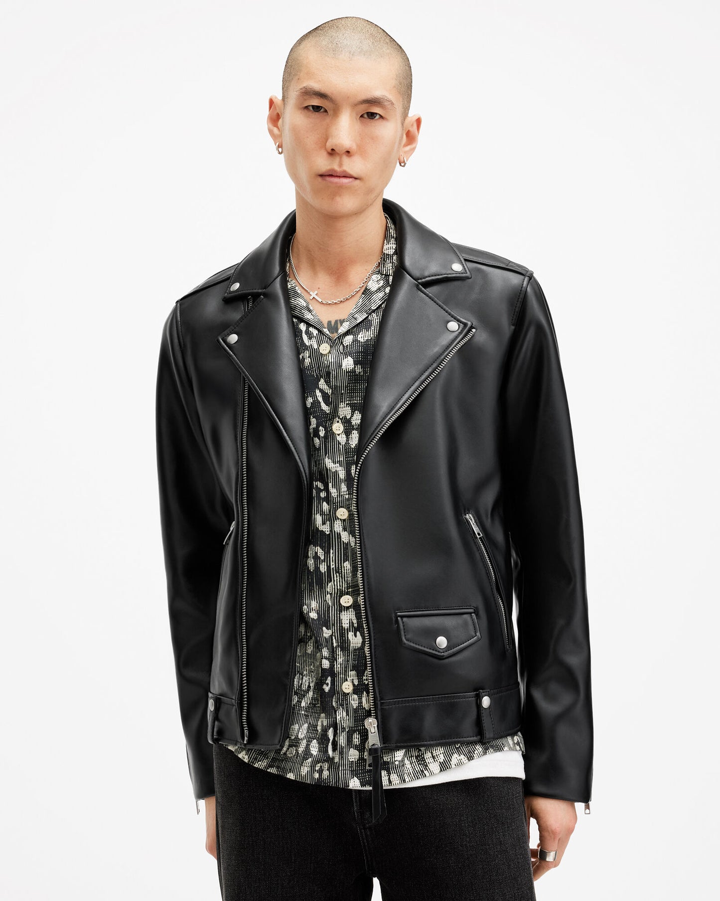 HEFNEX Nirvana Angelic Emblem Leather Jacket - Classic Rock Style for the Modern Rebel