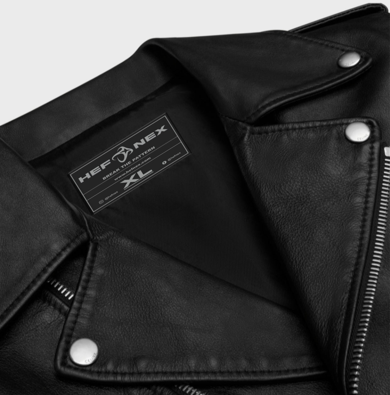 HEFNEX Dark Chaos | Limited Joker Backprint Biker Jacket