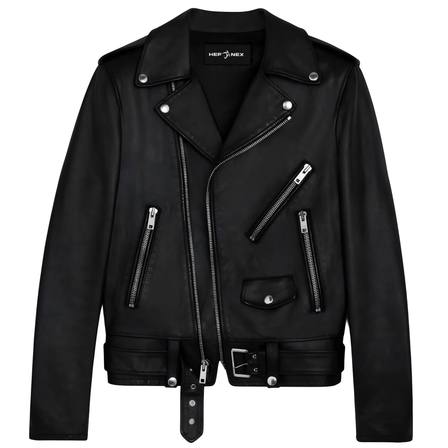 HEFNEX Dark Chaos | Limited Joker Backprint Biker Jacket
