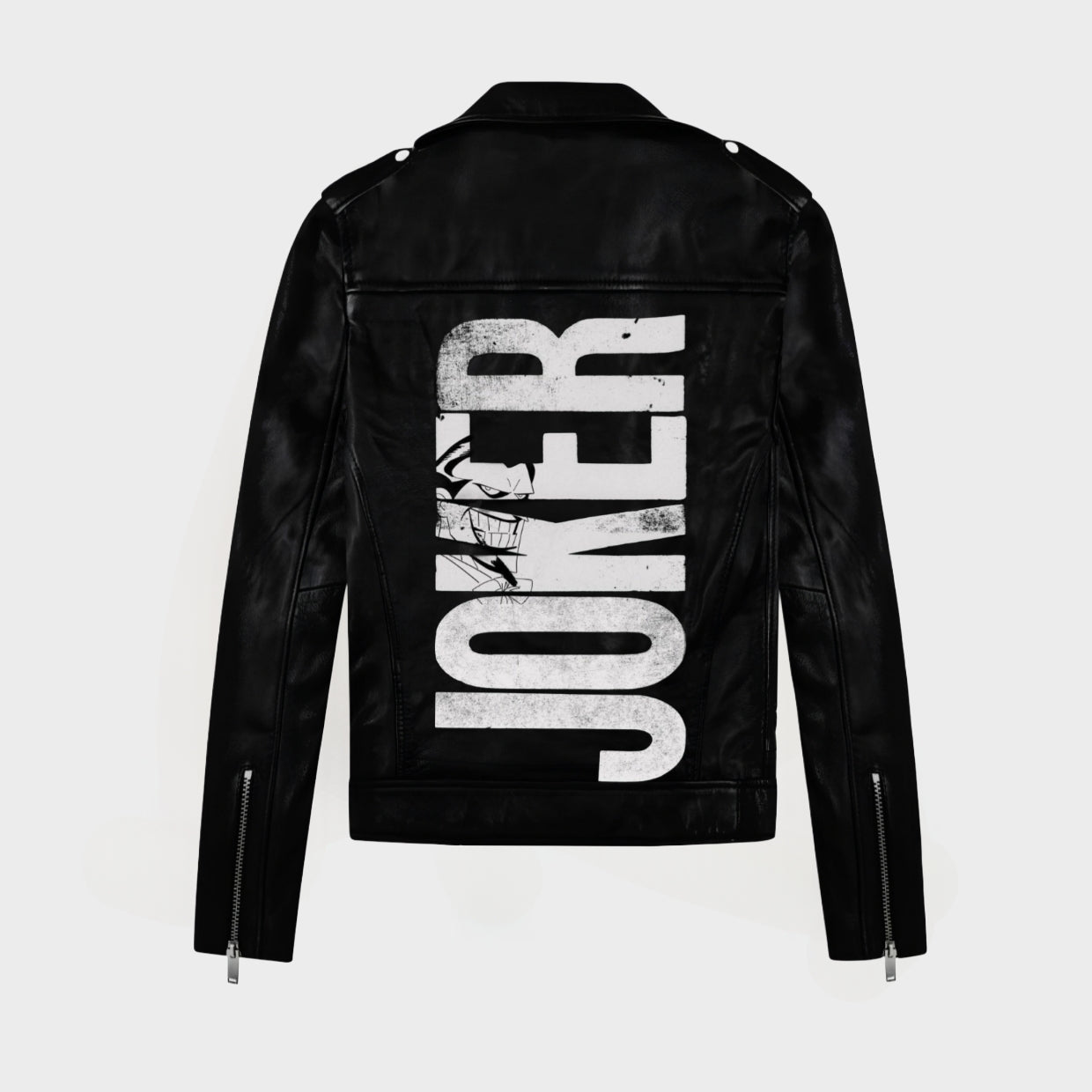 HEFNEX Dark Chaos | Limited Joker Backprint Biker Jacket