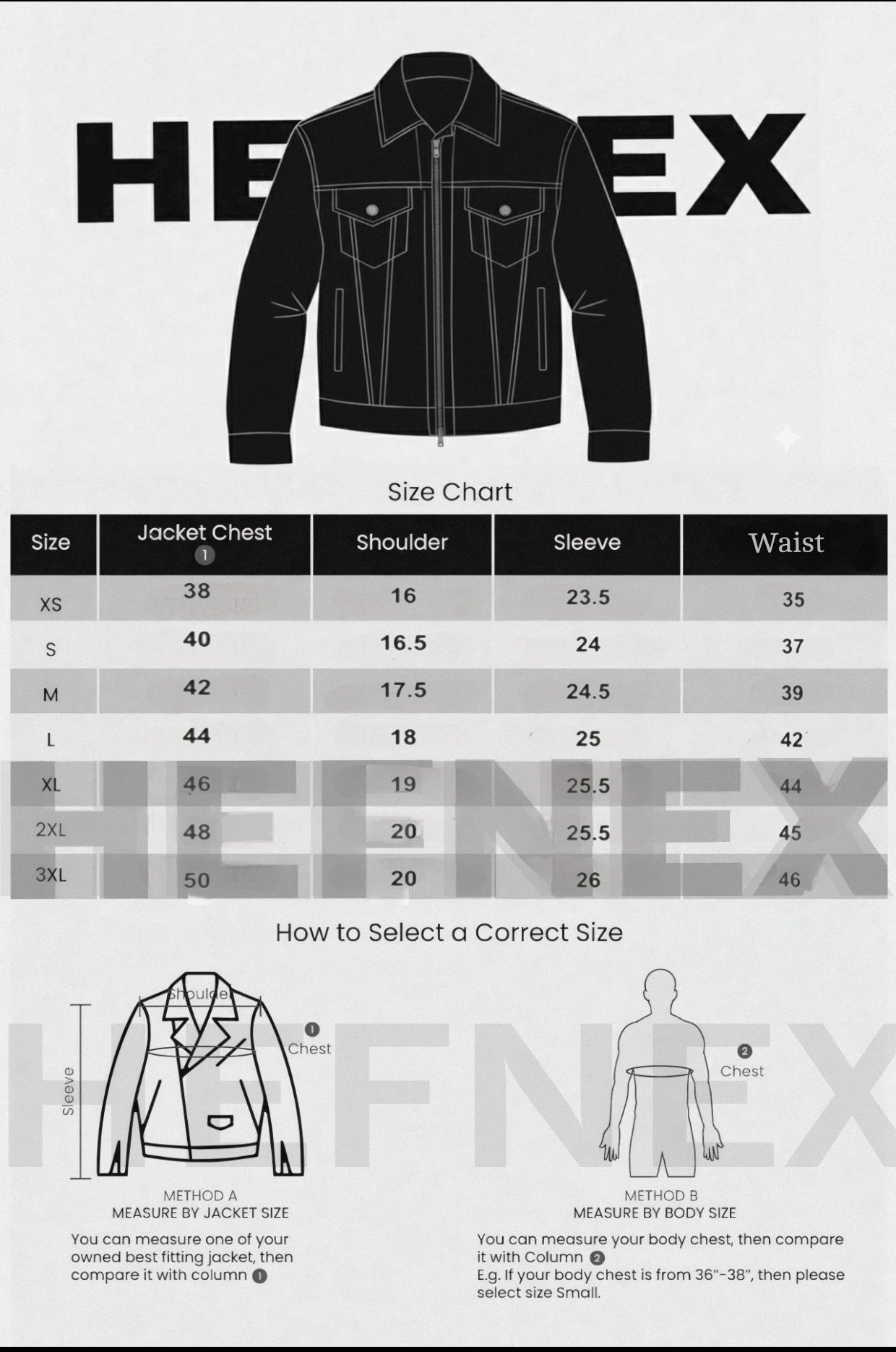 HEFNEX Men’s Black Leather Trucker Jacket – Classic Front Zip Closure with Flap Pockets and Timeless Stylish Design