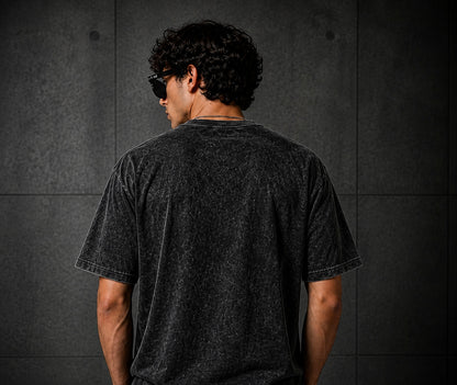 HEFNEX Men’s Casual Printed T-Shirt – Flirting Quote Design | Regular Fit Black Tee