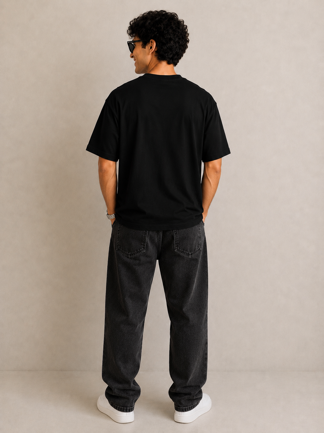 HEFNEX Overthinking Club Black Graphic T-Shirt for Men & Women | Trendy Aesthetic Streetwear Tee