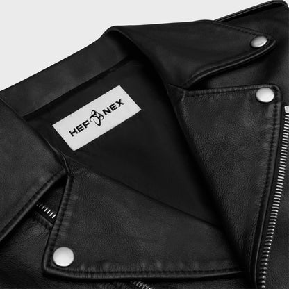 Timeless Black Leather Moto Jacket - The Ultimate Statement Piece for Bikers