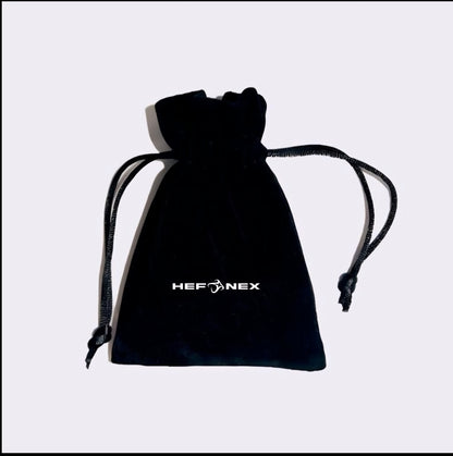 HEFNEX Noir Edge Onyx Pendant – Bold Elegance in Stainless Steel