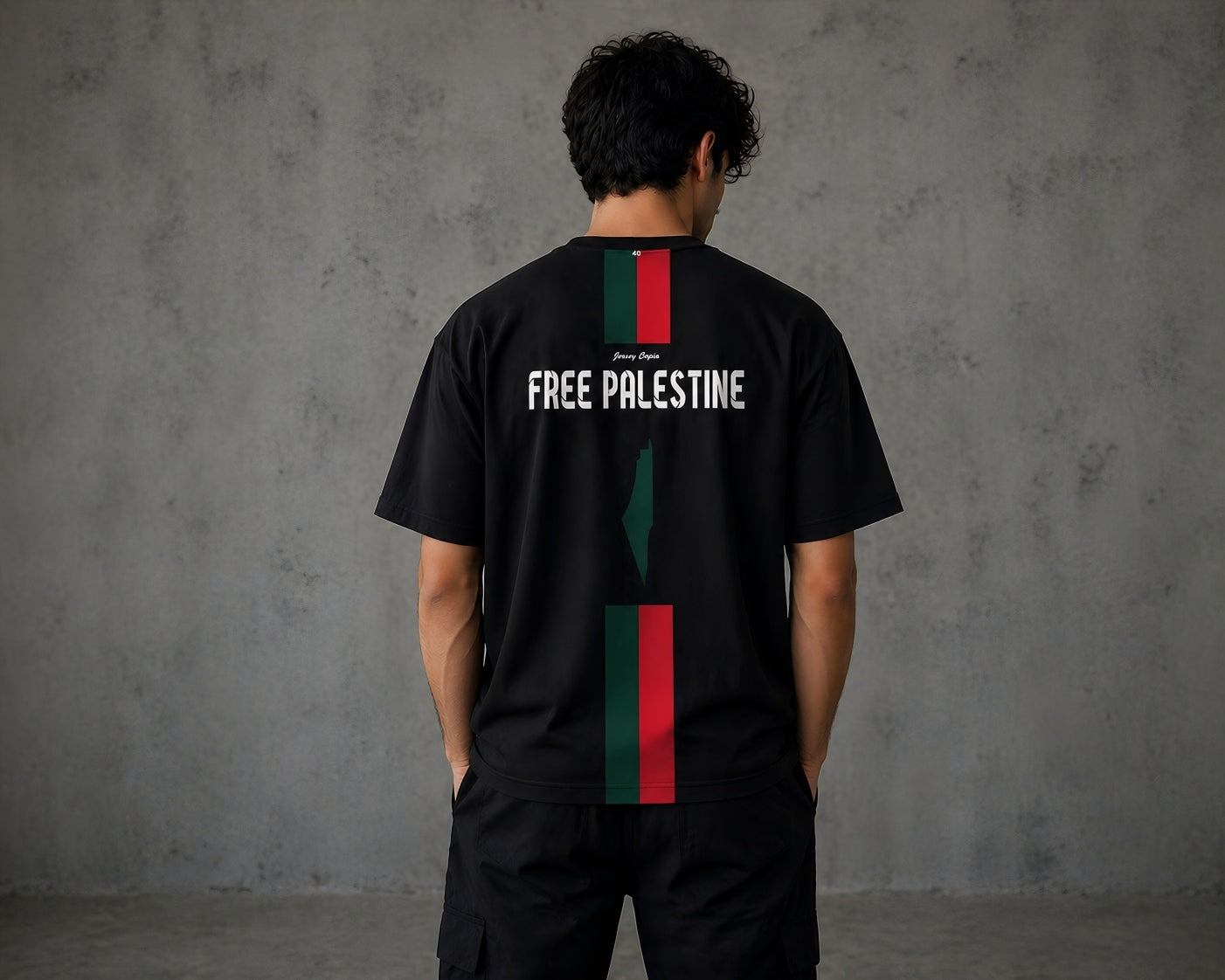 HEFNEX Black Palestine Graphic T-Shirt – Premium Streetwear Edition