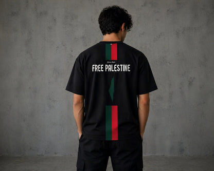 HEFNEX Black Palestine Graphic T-Shirt – Premium Streetwear Edition